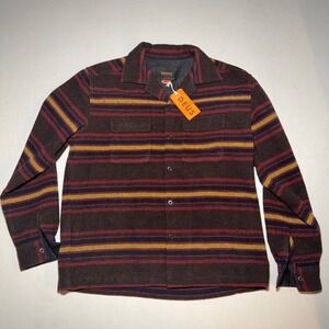 Deus Ex Machina Jacket Mens Medium Brown Wool Blend Native American Rugged Biker
